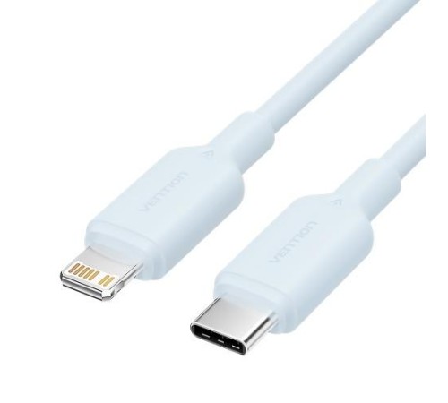 Кабель Vention USB 2.0 CM/Lightning 8M для iPad/iPhone 3A - 1м. Голубой