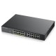 Коммутатор Smart L2 коммутатор PoE+ Zyxel GS1900-24EP, rack 19", 24xGE (12xPoE+), бюджет PoE 130 Вт