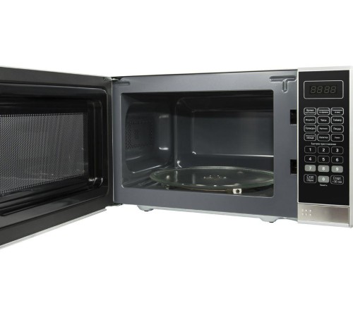 Микроволновые печи MAUNFELD MFSMO.20.7SGB/ СВЧ печь, 20л, 700Вт, электронное управление, черное стекло+планка из нержавеющей стали, 440х330х259(ШхГхВ)