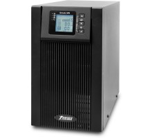 ИБП POWERMAN Online 3000, LCD, двойного преобразования, 3000ВА, 2700Вт, 3 евророзетки с резервным питанием, USB, RS232, слот SNMP, разъем EPO, батарея 12В 9Ач 6 шт., 285 х 445 х 570 мм., 28.6 кг./ UPS POWERMAN Online 3000, LCD, dual conversion, 3000VA, 27