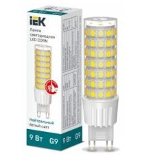 Лампа LED CORN капсула 9Вт 230В 4000К керамика G9 IEK