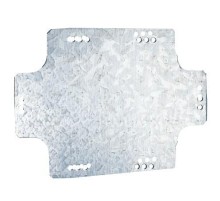 Монтажная пластина из оцинк. стали 340х255х2мм, для коробок 380х300мм