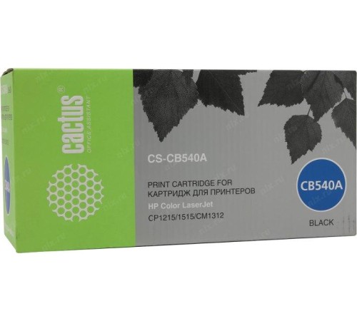 -/ Картридж лазерный Cactus CS-CB540A CB540A черный (2200стр.) для HP CLJ CP1215/1515/CM1312