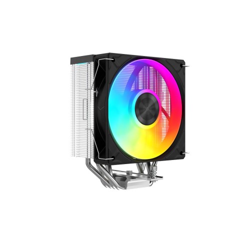 Кулер для процессора/ CPU Cooler SAMA A40L (240W, 4-pin PWM, 152mm, 4x6mm, ARGB, 1x120mm, 78CFM, 29dBA, 2200RPM, S: 1851/1700/1200/115X, AM5/AM4, silver)