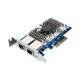 Сетевая карта/ QNAP QXG-10G2T Dual-port BASET 10GbE network expansion card; low-profile form factor; PCIe Gen3 x4
