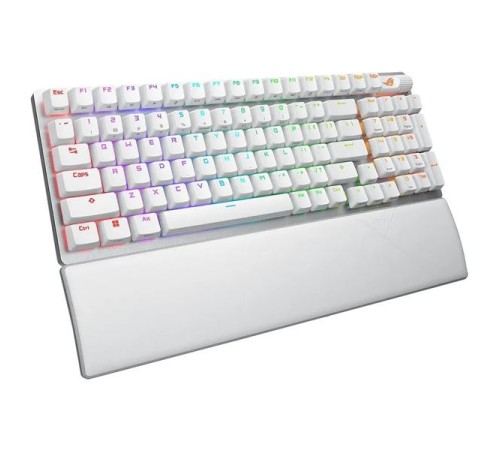 Клавиатра ASUS ROG STRIX SCOPE II 96 WIRELESS, 2.4 GHz RF, Bluetooth, 96%, PBT, White