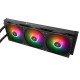 Водяное охлаждение для процессора/ Water Cooling System Thermalright Frozen Warframe 360 Black Argb (360mm, Black, ARGB/ Fans: 3x120mm, 70.84CFM, 29.8dBA, 2000RPM/ Pump height 60mm, 23dBA, 3000RPM, Rad thickness 27mm/ S: 1200, 1700, 1851, 2011, 2066, 115X