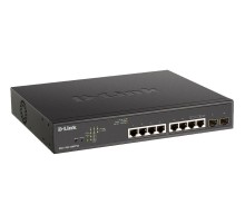 Коммутатор/ EasySmart L2 Switch 8х1000Base-T PoE, 2x1000Base-X SFP, PoE Budget 242W, 2 PoE ports 802.3bt (90W)