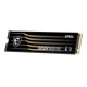 Твердотельный накопитель MSI SSD SPATIUM M480 Pro, 4000GB, M.2(22x80mm), NVMe, PCIe 4.0 x4, 3D TLC, R/W 7400/7000, IOPs 1 000 000/1 000 000, DRAM buffer 2048MB, TBW 3000, DWPD 0.41 (5 лет)