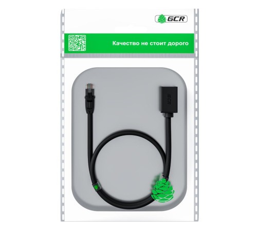 GCR Удлинитель патч-корда прямой 1.5m, UTP медь, кат.6, 24 AWG, ethernet high speed 10 Гбит/с, RJ45, GCR-52647 GCR Удлинитель патч-корда прямой 1.5m, UTP медь, кат.6, 24 AWG, ethernet high speed 10 Гбит/с, RJ45, GCR-52647