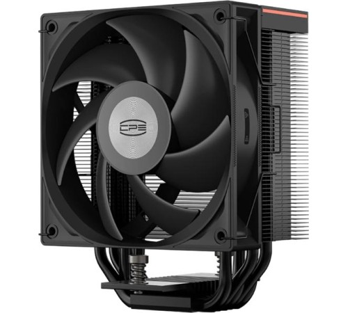 Кулер для процессора PCCooler RT500 Digital BK, 120mm FAN, 5 HEAT PIPES, 4-PIN PWM, 500-2200 RPM, 34.9 DBA, HYDRO BEARING, LED temp., LGA 1851/1700/1200/115X, AMD AM5/AM4