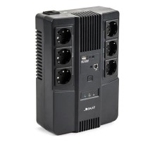 Источник бесперебойного питания (8998) Бастион SKAT-UPS 600 AI 600ВА/350Вт/Line-Interactive/АКБ 7Ачх1/220В/6хSchuko/3 л.г