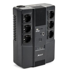 Источник бесперебойного питания (8998) Бастион SKAT-UPS 600 AI 600ВА/350Вт/Line-Interactive/АКБ 7Ачх1/220В/6хSchuko/3 л.г
