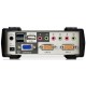 Переключатель консоли электронный, 2 порта PS/2/ 2 Port USB2.0 KVMP Switch with OSD