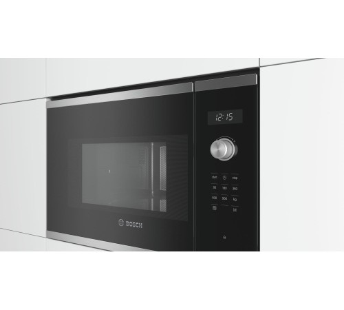 Встраиваемые микроволновые печи BOSCH 800Вт, 7 режимов, 25 л, нержавеющая сталь