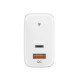 Зарядное устройство PD-65AC мощностью 65 Вт,порты USB-C и USB-A, EU