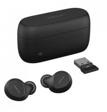 Гарнитура беспроводная/ Jabra Evolve2 Buds USB-A MS – Wireless Charging Pad