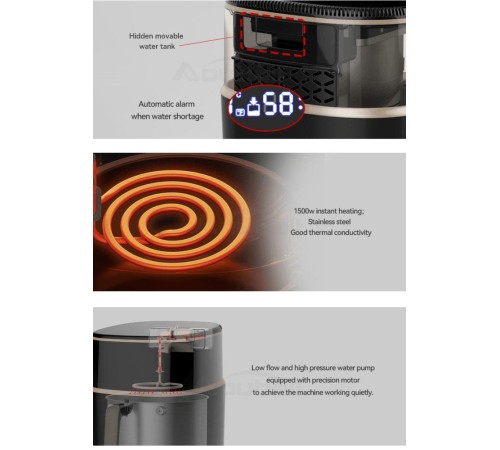 Аэрогриль LEACCO AF017 Air Fryer Black