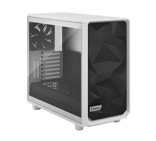 Корпус ПК без блока питания/ Case Fractal Design Meshify 2 TG Clear Tint, Midi-Tower, 3x140mm, 2xUSB-A 3.2 + 1xUSB 3.2 Type-C E-ATX, ATX, mATX, mITX White