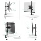 ONKRON кронштейн для монитора 13"-34" настольный, чёрный D101E