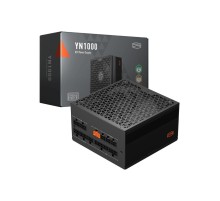 Блок питания ПК/ Power Supply PCCooler, 1000W 80+ Gold (ATX, 3.1, Full modular, 1x24(20+4)pin 550mm, 2xCPU 8(4+4)pin 650mm, 3xPCIe 8(6+2)pin 500mm, 1x12V(2x6) 12+4pin 650mm, 3xSATA*3+MOLEX4pin*1 450+120+120+120mm , Active, 135x135mm, 150x150x86mm, APFC, O