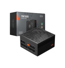 Блок питания ПК/ Power Supply PCCooler, 1000W 80+ Gold (ATX, 3.1, Full modular, 1x24(20+4)pin 550mm, 2xCPU 8(4+4)pin 650mm, 3xPCIe 8(6+2)pin 500mm, 1x12V(2x6) 12+4pin 650mm, 3xSATA*3+MOLEX4pin*1 450+120+120+120mm , Active, 135x135mm, 150x150x86mm, APFC, O