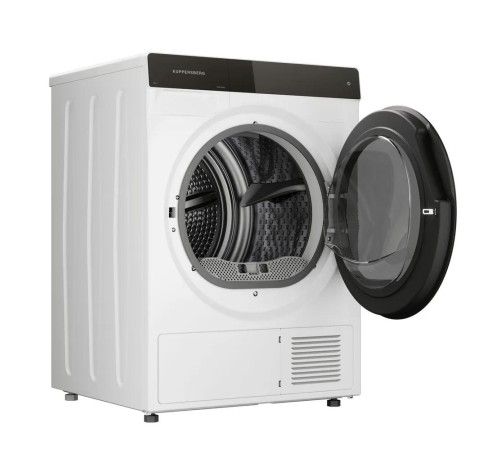 Сушильная машина KUPPERSBERG/ Сушильная машина KUPPERSBERG, High-Tech, загрузка 10 кг, 16 программ, тепловой насос, отсрочка старта, реверс барабана, ультрафиолет, сенсорное управление, блокировка от детей, энергоэффективность А+, цвет белый Сушильная машина KUPPERSBERG/ Сушильная машина KUPPERSBERG, High-Tech, загрузка 10 кг, 16 программ, тепловой насос, отсрочка старта, реверс барабана, ультрафиолет, сенсорное управление, блокировка от детей, энергоэффективность А+, цвет белый
