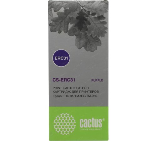 -/ Картридж матричный Cactus CS-ERC31 фиолетовый для Epson ERC 31/TM-930/950