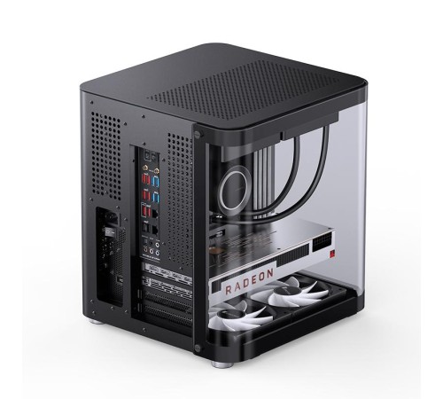 Корпус без блока питания/ Case JONSBO TK-1 Black 2.0, Mini-Tower, no fan, 1xUSB-A 3.2 + 1xUSB-C 3.2, mATX, mITX Black Корпус без блока питания/ Case JONSBO TK-1 Black 2.0, Mini-Tower, no fan, 1xUSB-A 3.2 + 1xUSB-C 3.2, mATX, mITX Black