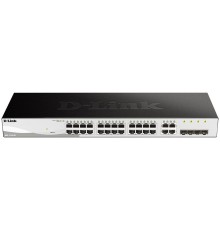 Коммутатор D-Link Настраиваемый L2 коммутатор, 24х1000Base-T, 4хCombo 1000Base-T/SFP, упрощенный интерфейс CLI