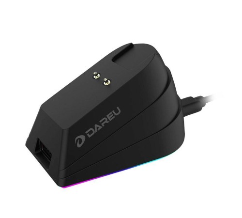 Мышь игровая беспроводная Dareu EM901X Black (черный), DPI 400/800/1600/3200/6400/12000, подключение: проводное+2.4GHz, подсветка RGB, с зарядной станцией, встроенный аккумулятор 930mAh, размер 124x67x39мм Мышь игровая беспроводная Dareu EM901X Black (черный), DPI 400/800/1600/3200/6400/12000, подключение: проводное+2.4GHz, подсветка RGB, с зарядной станцией, встроенный аккумулятор 930mAh, размер 124x67x39мм