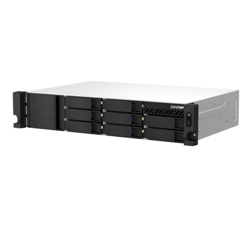 Сетевое хранилище без дисков/ SMB QNAP TS-873AeU-4G NAS 8x3.5/2.5 SATA/SSD trays, 2 x M2 PCIe, 2x 2.5 GbE, 2U rackmount, 1 PSU. AMD Ryzen V1500B 4-core/8-thread 2.2 GHz processor, 4 GB DDR4 RAM (1*4 GB) up to 64GB (2*32 GB). W/o rail kit RAIL-B02 Сетевое хранилище без дисков/ SMB QNAP TS-873AeU-4G NAS 8x3.5/2.5 SATA/SSD trays, 2 x M2 PCIe, 2x 2.5 GbE, 2U rackmount, 1 PSU. AMD Ryzen V1500B 4-core/8-thread 2.2 GHz processor, 4 GB DDR4 RAM (1*4 GB) up to 64GB (2*32 GB). W/o rail kit RAIL-B02