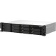Сетевое хранилище без дисков/ SMB QNAP TS-873AeU-4G NAS 8x3.5/2.5 SATA/SSD trays, 2 x M2 PCIe, 2x 2.5 GbE, 2U rackmount, 1 PSU. AMD Ryzen V1500B 4-core/8-thread 2.2 GHz processor, 4 GB DDR4 RAM (1*4 GB) up to 64GB (2*32 GB). W/o rail kit RAIL-B02