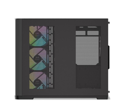 Корпус ПК без блока питания/ Case SAMA V60 Black, Midi-Tower, TG, 7x120mm ARGB, 2xUSB 3.0 + 1xUSB 3.1 Type-C, ATX, mATX, mITX Black