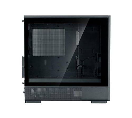 корпус ZALMAN P10 NAMU, MATX, BLACK, WINDOW, FRONT COVER WALNUT, 2x3.5", 3x2.5", 1xUSB TYPE-C, 1xUSB3.0, FRONT 2x120mm, REAR 1x120mm ARGB (незначительное повреждение коробки)