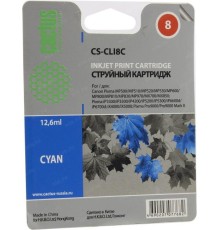 -/ Картридж струйный Cactus CS-CLI8C голубой (12мл) для Canon Pixma MP470/MP500/MP510/MP520/MP530 MP600