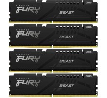 Память оперативная/ Kingston 64GB 6000MT/s DDR5 CL40 DIMM (Kit of 4) FURY Beast Black XMP