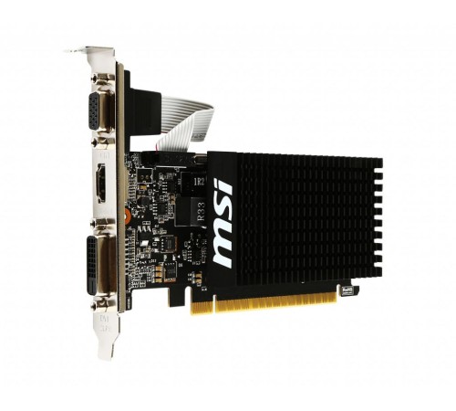 Видеокарта/ VGA MSI NVIDIA GeForce GT 710 2GB, DDR3/64-bit, PCIe 2.0, 1xD-Sub, 1xDVI-D, 1xHDMI 2.0, 1-slot Видеокарта/ VGA MSI NVIDIA GeForce GT 710 2GB, DDR3/64-bit, PCIe 2.0, 1xD-Sub, 1xDVI-D, 1xHDMI 2.0, 1-slot