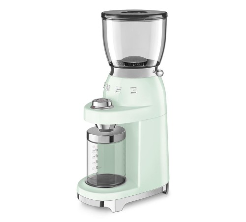 Кофемолка SMEG Стиль 50-х, Кофемолка с коническими жерновами, пастельный зеленый