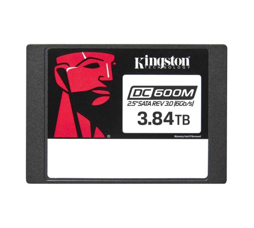 Твердотельный накопитель/ Kingston SSD DC600M, 3840GB, 2.5" 7mm, SATA3, 3D TLC, R/W 560/530MB/s, IOPs 94 000/59 000, TBW 7008, DWPD 1 (12 мес) Твердотельный накопитель/ Kingston SSD DC600M, 3840GB, 2.5" 7mm, SATA3, 3D TLC, R/W 560/530MB/s, IOPs 94 000/59 000, TBW 7008, DWPD 1 (12 мес)