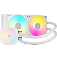 Система жидкостного охлаждения/ Water Cooling System Corsair iCUE LINK TITAN 240 RX RGB (240mm, White, RGB/ Fans: 2x120mm, 73.5CFM, 36dBA, 2100RPM/ S: 1851, 1700, AM5, AM4)
