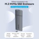 Корпус для SSD Vention USB 3.1 Gen 2-C M.2 NVMe Серый