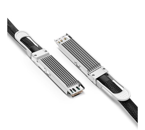 Твинаксиальный медный кабель/ 0.5m (2ft) NVIDIA/Mellanox MCP4Y10-N00A Compatible 800G OSFP Finned Top InfiniBand NDR Passive Direct Attach Copper Twinax Cable for Quantum-2 Switches Твинаксиальный медный кабель/ 0.5m (2ft) NVIDIA/Mellanox MCP4Y10-N00A Compatible 800G OSFP Finned Top InfiniBand NDR Passive Direct Attach Copper Twinax Cable for Quantum-2 Switches