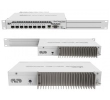 Коммутатор/ CRS309-1G-8S+IN Cloud Router Switch, desktop switch with one Gigabit Ethernet port and eight SFP+ 10Gbps ports