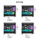Корпус без блока питания/ Case JONSBO D41 STD SCREEN, Midi-Tower, TG, no fans, 1xUSB-A 3.2 + 1xUSB-C 3.2, ATX, mATX, mITX Black