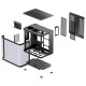 Корпус без блока питания/ Case JONSBO TK-2, Midi-Tower, TG, no fans, 1xUSB-A 3.2 + 1xUSB-C 3.2, ATX, mATX, mITX Black