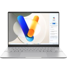 Ноутбук/ ASUS M5406WA-PP086W 14"(2880x1800 OLED 16:10)/AMD Ryzen AI 9 HX 370(2Ghz)/32768Mb/1024PCISSDGb/noDVD/Int:AMD Radeon 890M/Cam/BT/WiFi/75WHr/war 1y/1.3kg/Cool Silver/Win11Home + алюм корп