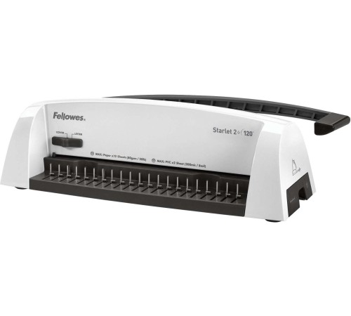 Переплетчик Fellowes STARLET 2+ на пластиковую пружину, сшивает до 120 лст., перфорирует 12 лст. Переплетчик Fellowes STARLET 2+ Переплетчик Fellowes STARLET 2+ на пластиковую пружину, сшивает до 120 лст., перфорирует 12 лст. Переплетчик Fellowes STARLET 2+