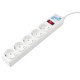 Сетевой фильтр Ф-удлинитель, PC 0,5м 5р, бел. 10А, SPG-B-0,5M-WHITE