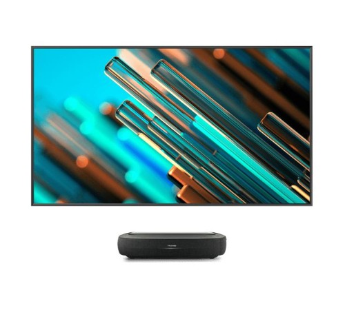 Лазерный телевизор TV 100'' Hisense/ 100", Projector Triple-Chroma, 4K UHD, 25 000ч, 3000Лм, 20W x 2, VIDAA U6, 3хHDMI, 2хUSB, Bluetooth, Wi-Fi + ЭКРАН Лазерный телевизор TV 100'' Hisense/ 100", Projector Triple-Chroma, 4K UHD, 25 000ч, 3000Лм, 20W x 2, VIDAA U6, 3хHDMI, 2хUSB, Bluetooth, Wi-Fi + ЭКРАН